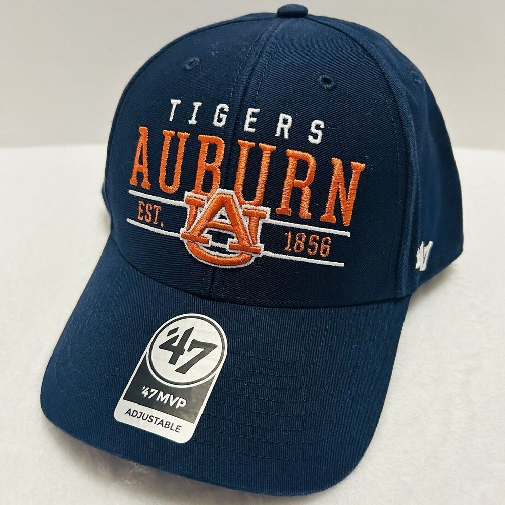 '47 Brand Auburn Tigers Script MVP Adjustable Hat Cap Blue NCAA‎ College